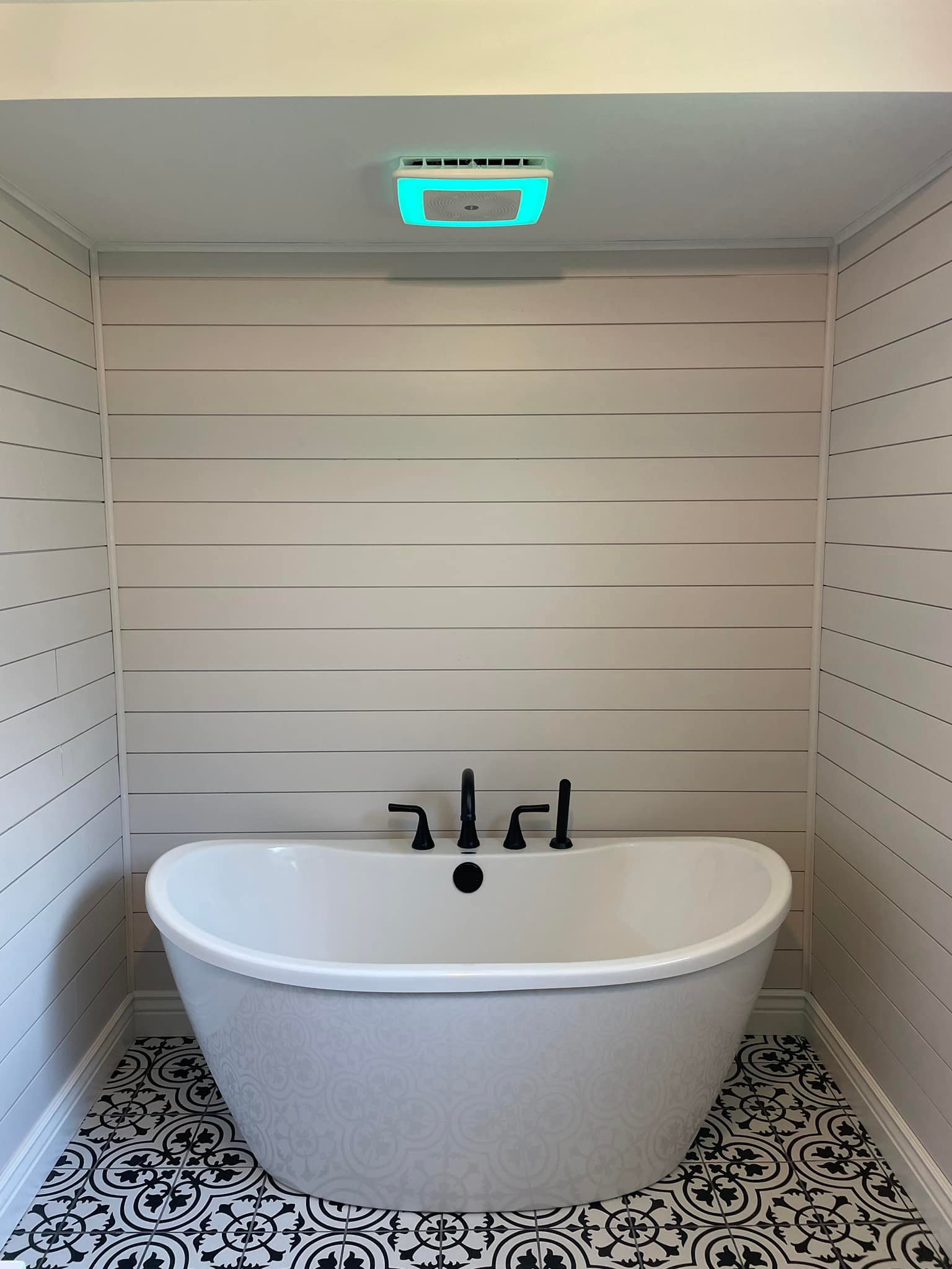 Freestanding bathtub install — Boone Plumbing fixture work